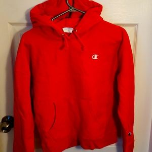 Champion Hoodie Reverse weave, Size Medium, Red